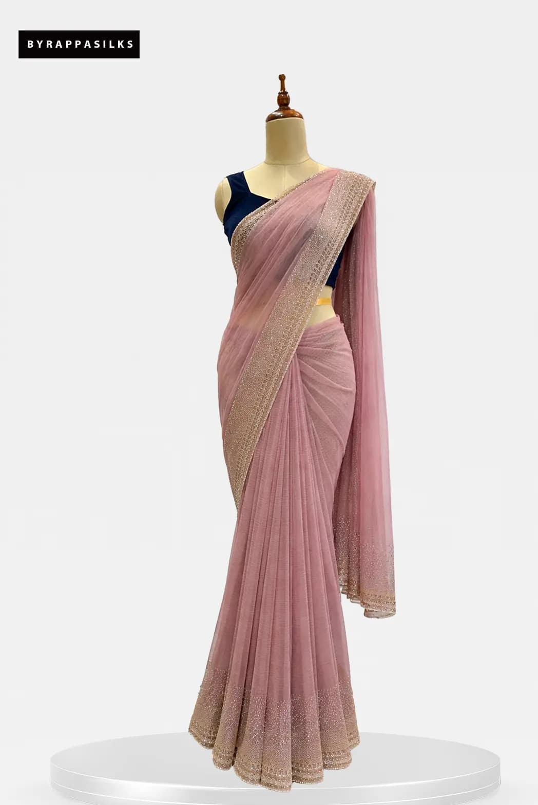 Fancy party Wear Saree Dusty Rose QS304774