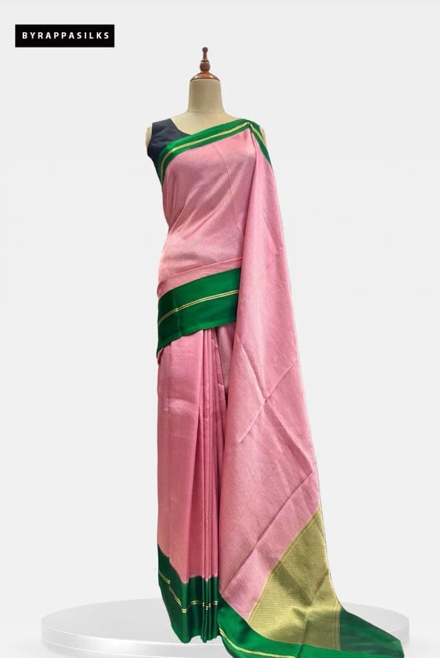 Pure Banaras Saree Blush Pink AA205109