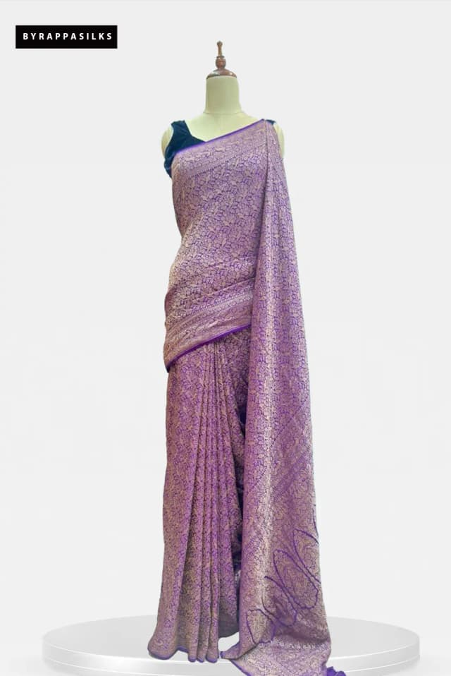 Banarsi Saree Purple Colour  AA200944