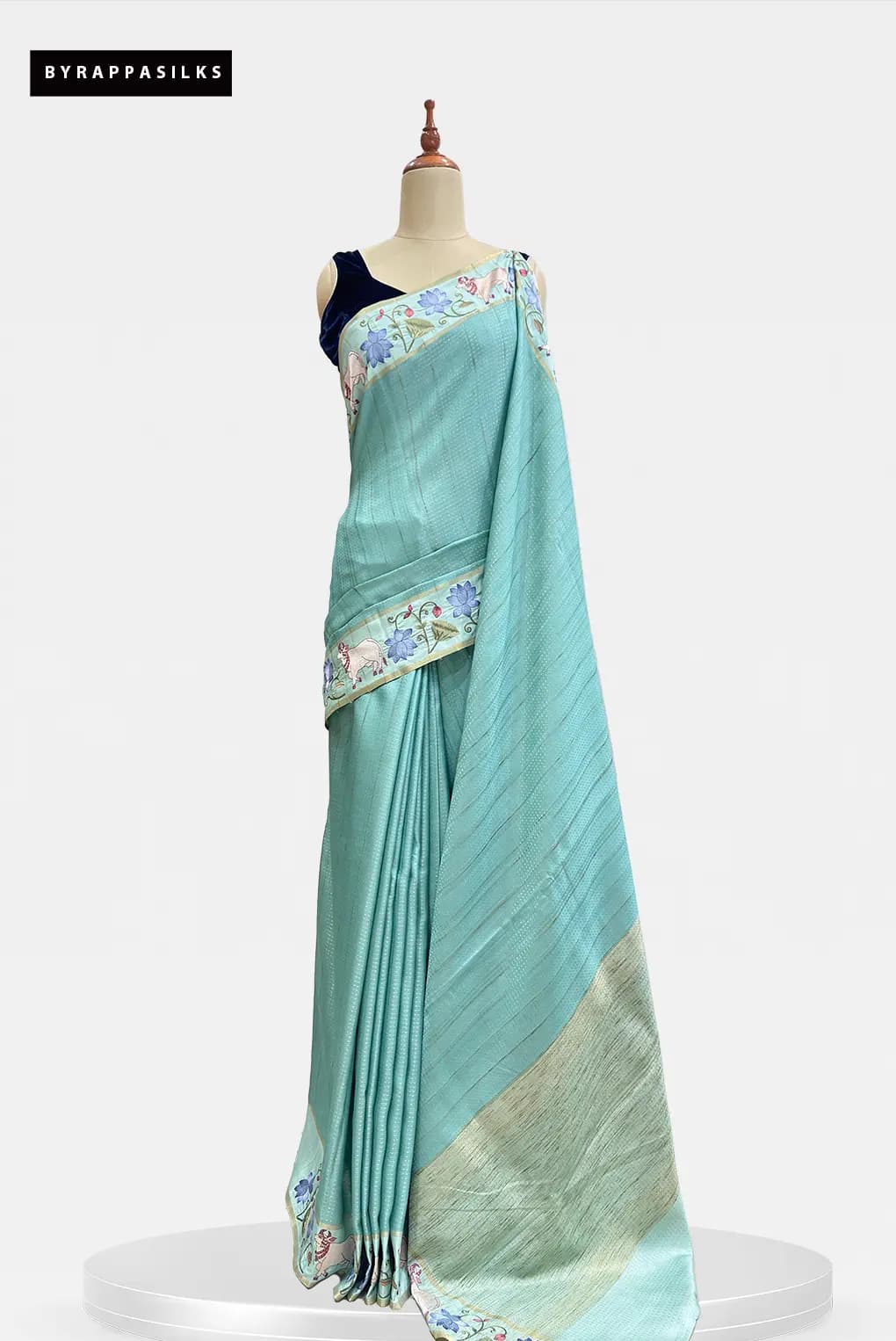Semi Tussar Saree Sea Green AA210684
