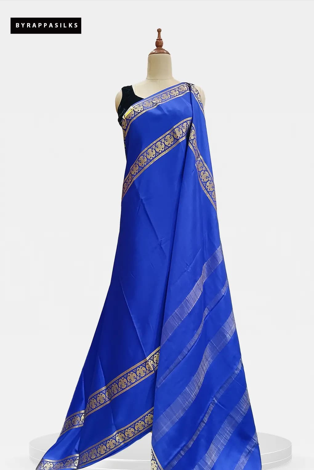 Pure Mysore Silk Saree Royal Blue  AA213832