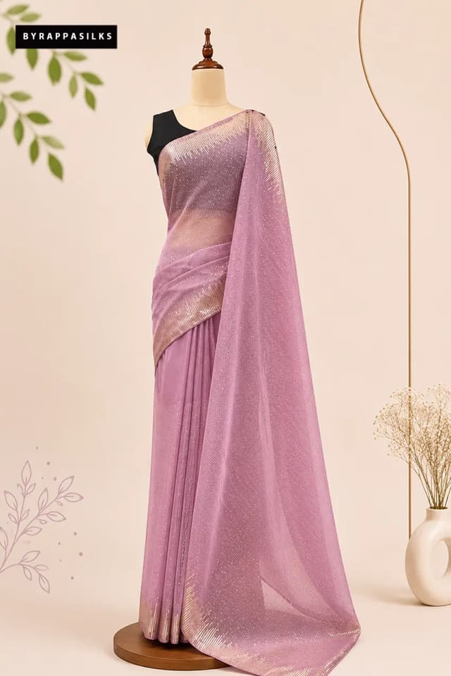 Party Wear Saree Pastel Pink AA310641