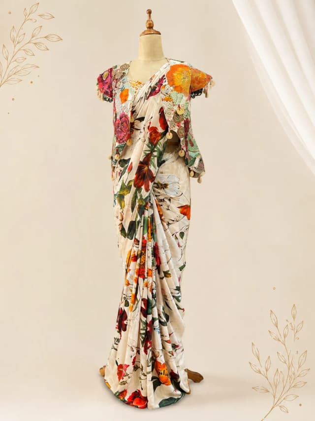 Chiffon Saree With Double Ready Blouse AA317147