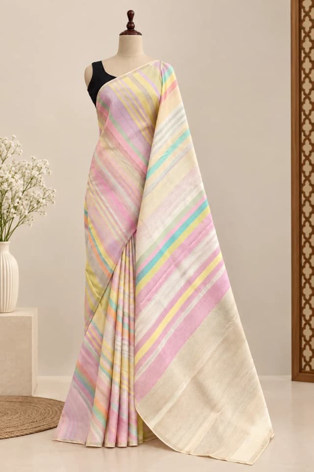 Pure Handloom Kanchipuram Multicolor AA318254