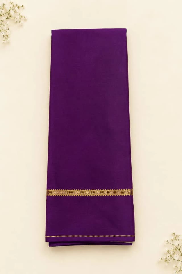 Pure Mysore Silk Saree Purple AA320448