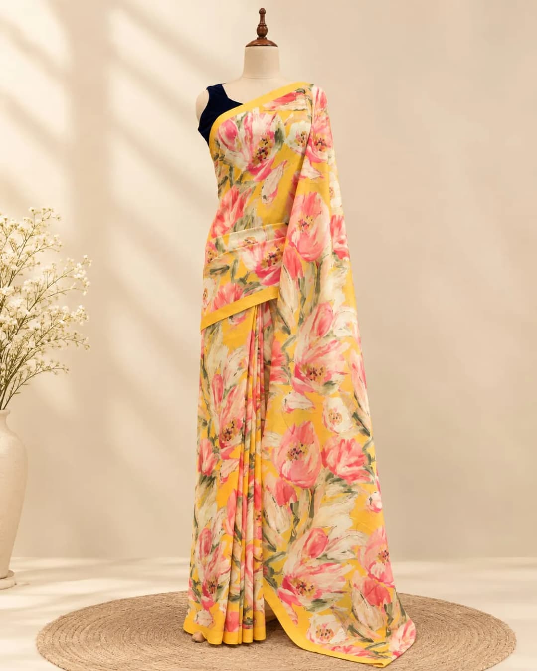 Printed Semi Tussar Saree AA321611