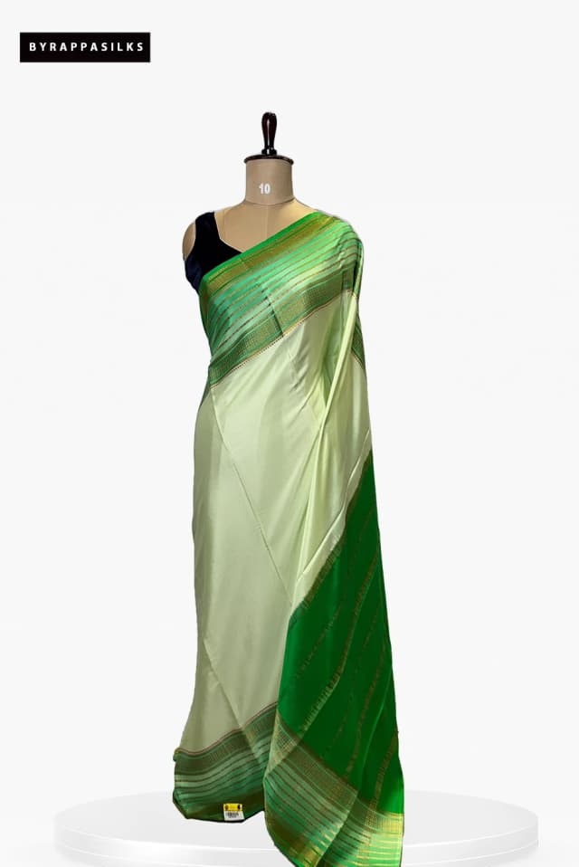 Pure Mysore Silk Dual Tone Saree QS248789