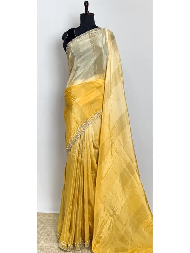 Fancy Work Saree - QS214036