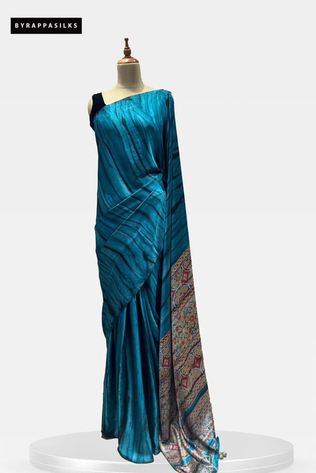 Ajrakh Printed Fancy Saree QS215500