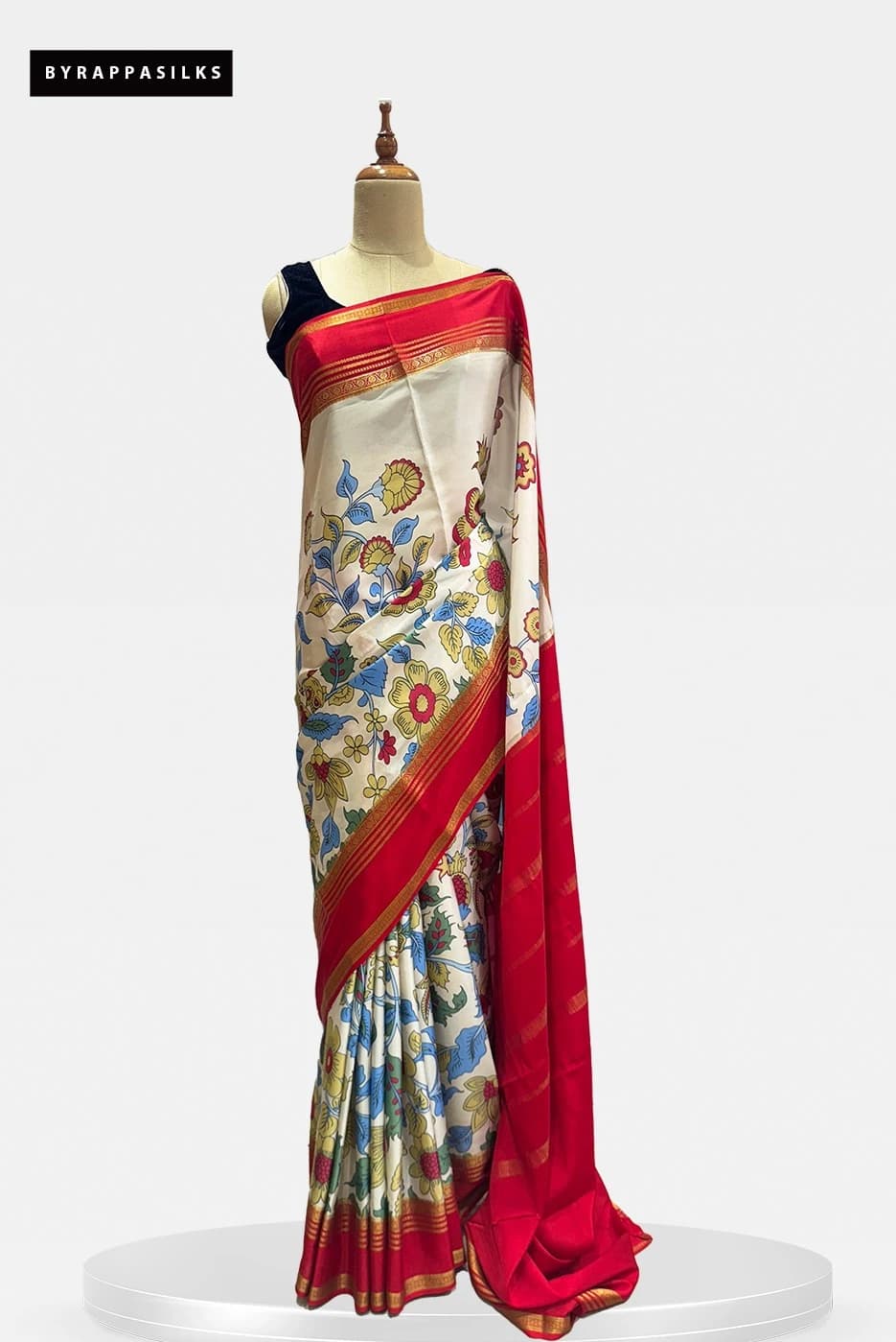 Printed Mysore Silk Crape Saree QS288667