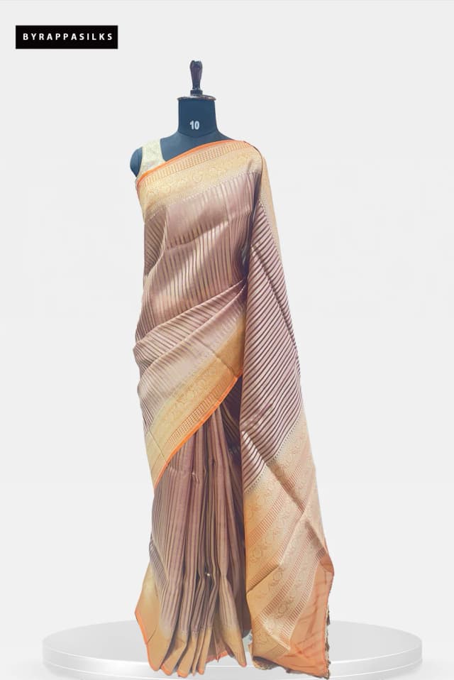 Pure Organza saree With Banarasi Border QS279600