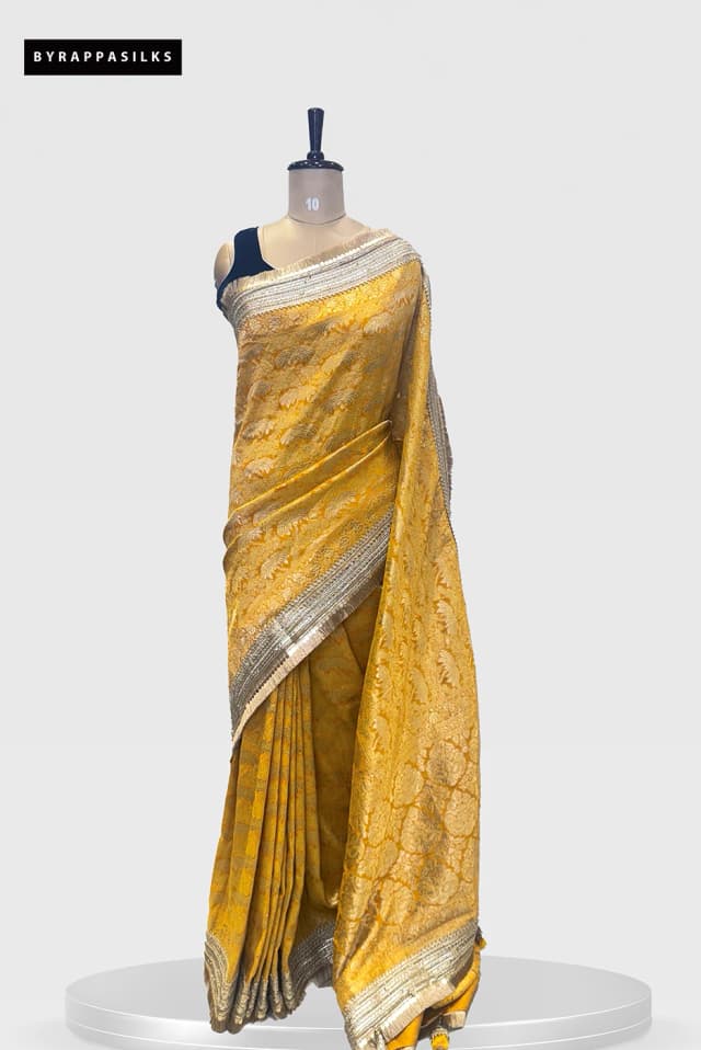 Banaras Saree Yellow & Gold QS283746