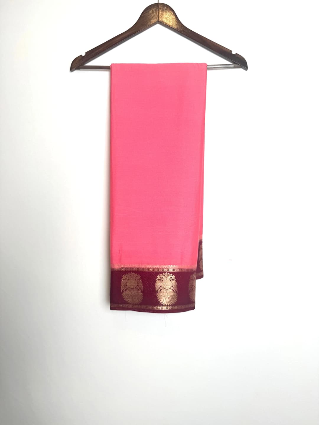 Semi Mysore Silk Saree Gandaberunda Border QS270657