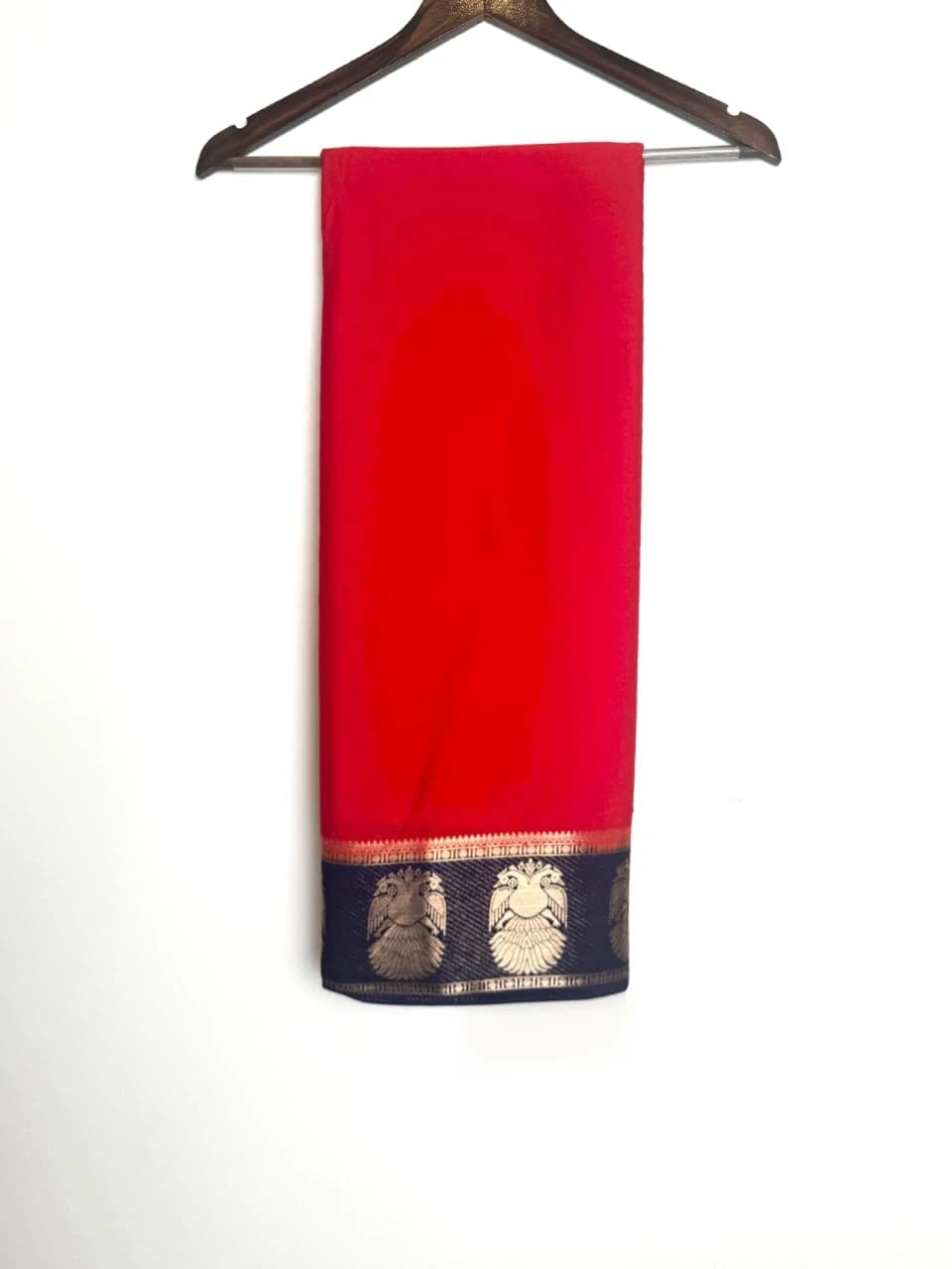 Semi Mysore Silk Saree Gandaberunda Border QS270664