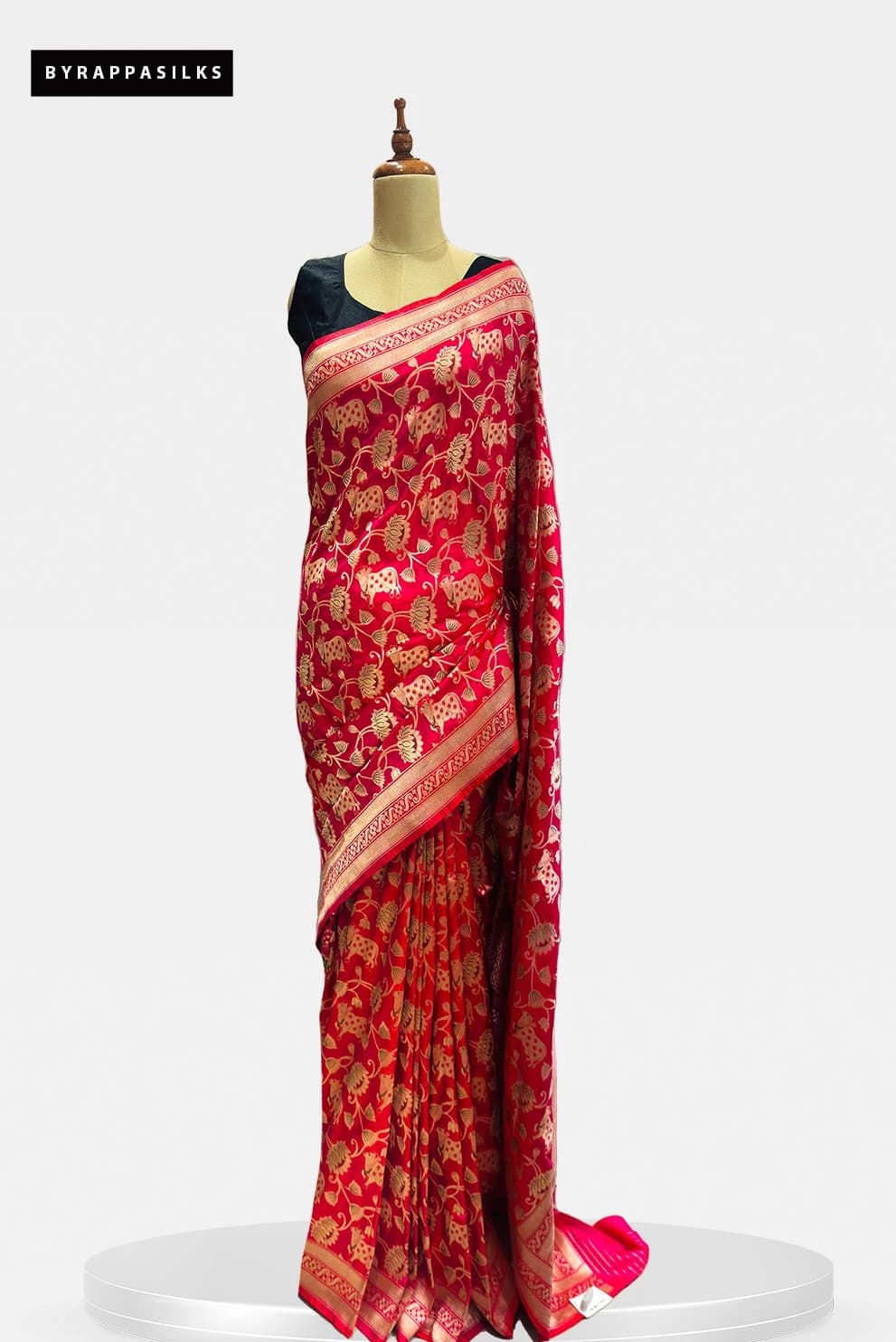 Banarasi Kadwa Pure Handloom saree Pink SareeQS232237
