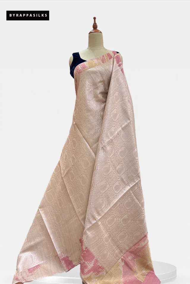 Tissue Banaras Saree Pastel Pink AA210369