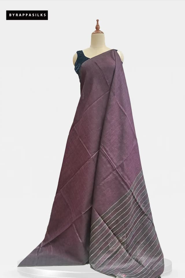 Linen Saree Maroon AA213084