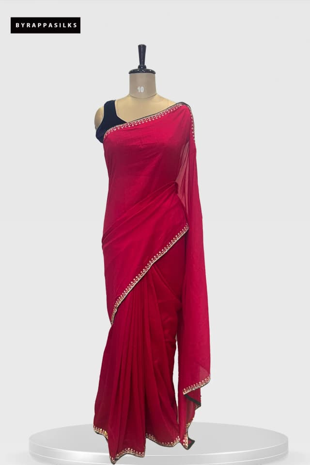 Fancy Saree Pink Colour QS258676