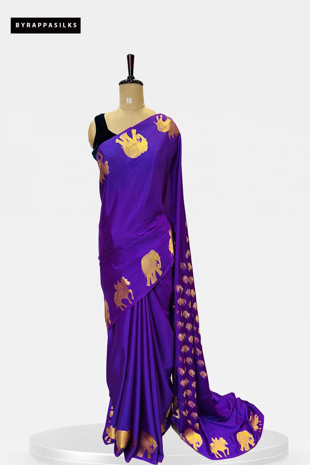 Pure Mysore Silk -Purple Colour QS273175