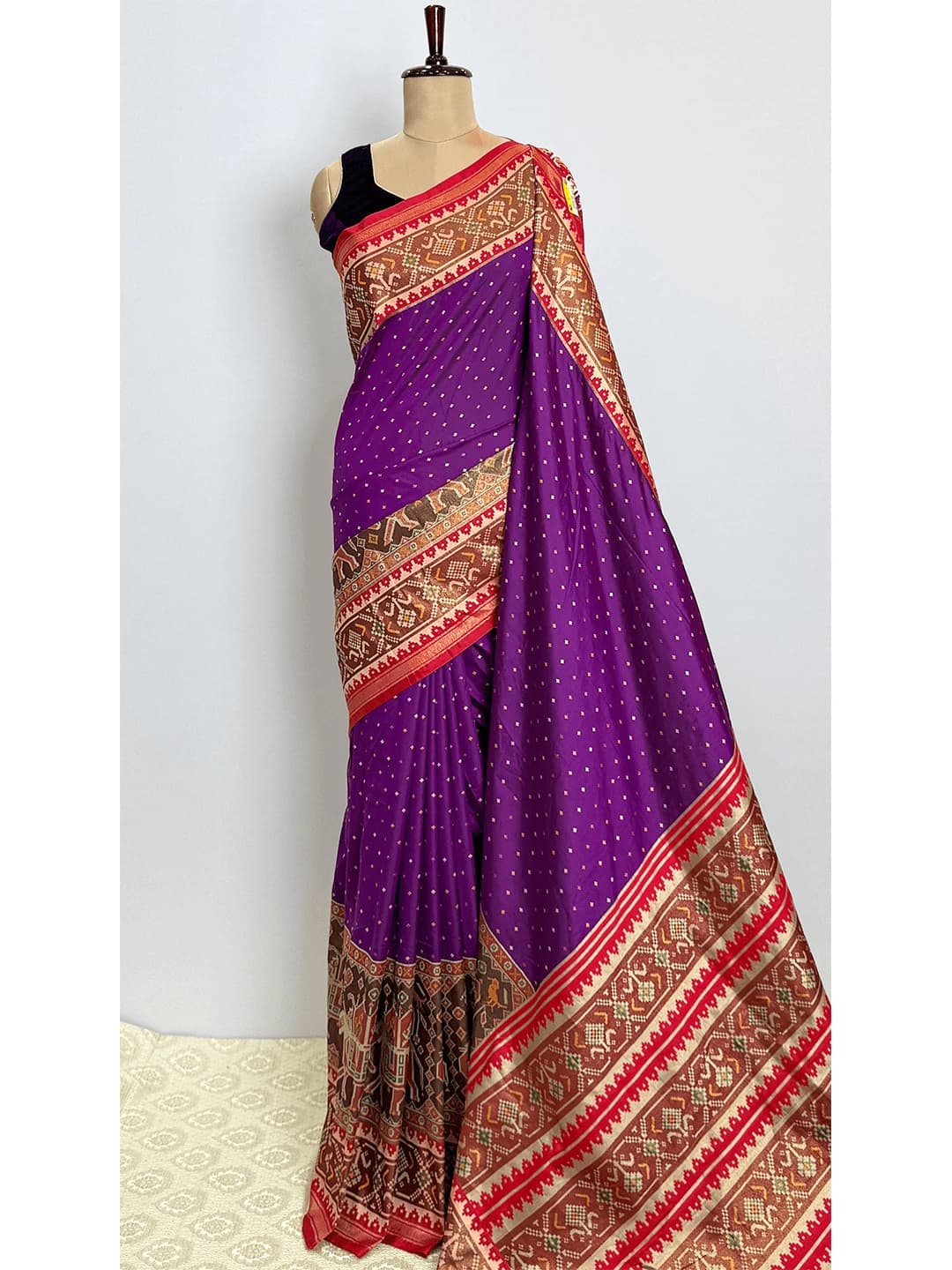 Banaras Fancy Saree - Purple Colour - QS202833