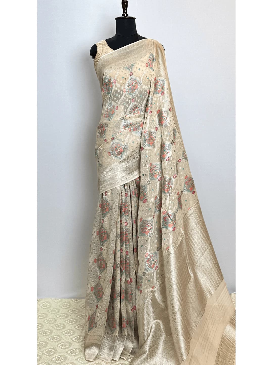 Pure Georgette Banarasi Saree - QS218740